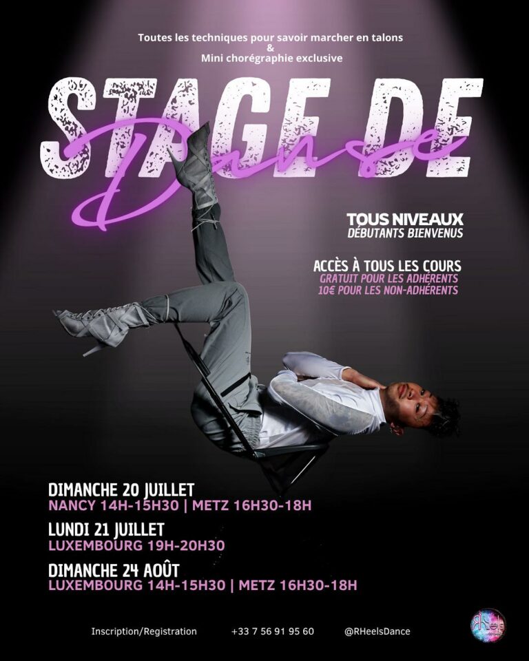 affiche stage danse ete 2025 summer